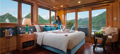 Phòng Sapphire Giường Đôi/2 Giường Đơn Nhìn Ra Biển