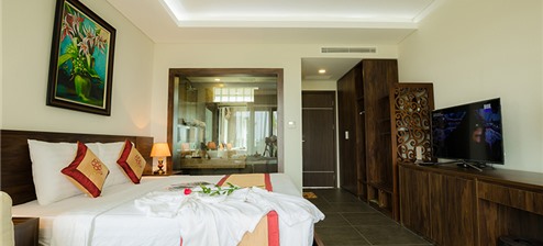 Khu Building - Phòng 2 giường đôi hướng vườn (BuildingGarden view 2 beds)