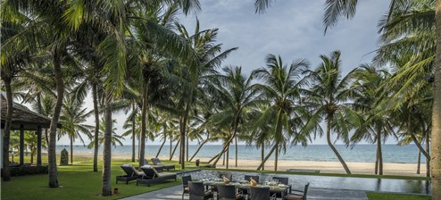 "Three Bedroom Beachfront Pool villa"