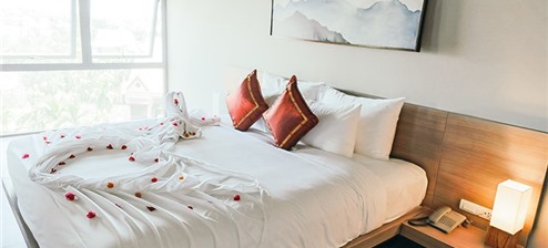 Phòng Đôi Deluxe nhìn ra thành phố